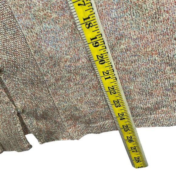 J. Jill Linen Silk Blend Knit Cardigan Sweater Orange 3/4 Sleeve Size XL - Picture 8 of 11